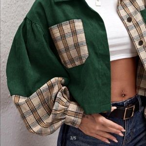 corduroy cropped jacket